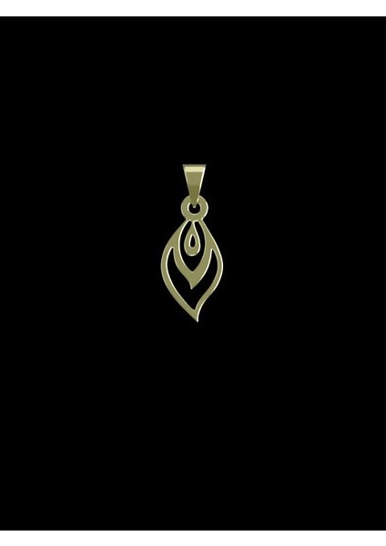 14 Ayar Altın Gözyaşı Damlası Kolye Ucu 1 Gr, KC12379 Kodlu