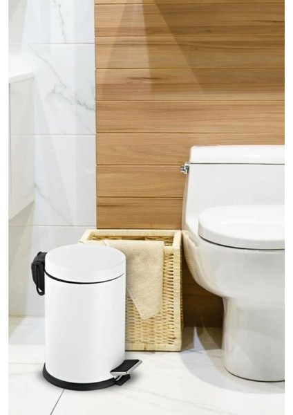 Beyaz Çok Amaçlı Çöp Kovası, Banyo, Tuvalet ve Balkon Için Şık ve Kullanışlı fırsatları