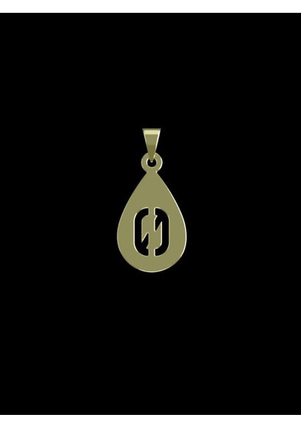 14 Ayar Altın Sıfır S Kolye Ucu 1 Gr, KC12283 Kodlu