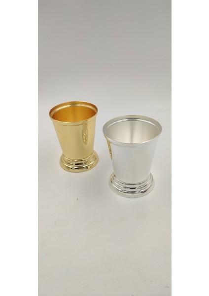 Altın ve Gümüş Gül Kovası Seti, Şık ve Zarif Dekoratif Aksesuarlar