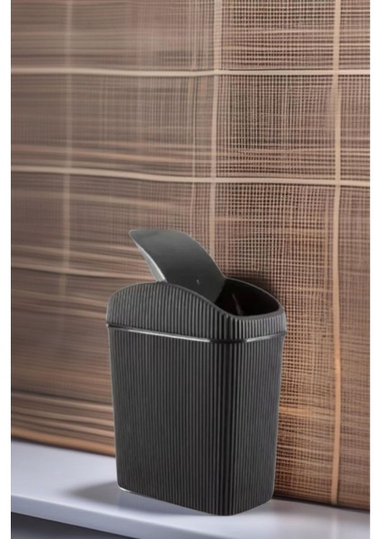 6 Lt Siyah Çok Amaçlı Çöp Kovası, Mutfak, Banyo, Ofis Için Kullanışlı ve Şık modelleri