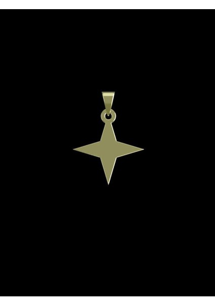 14 Ayar Altın Yıldız Kolye Ucu 1 Gr, KC15508 Kodlu