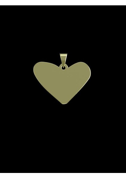 14 Ayar Altın Kalp Kolye Ucu 1 Gr, KC17410 Kodlu