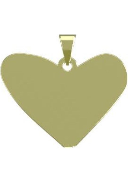 14 Ayar Altın Kalp Kolye Ucu 1 Gr, KC17410 Kodlu