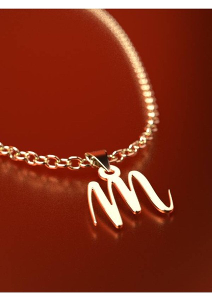 14 Ayar Altın M Harfi Kolye Ucu 1 Gr, KC12316 Kodlu fırsatları