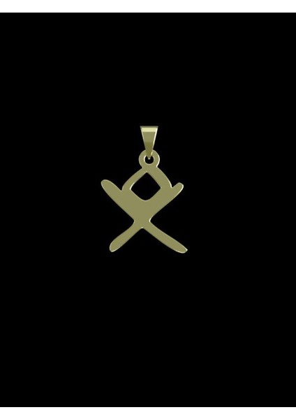 14 Ayar Altın Geometrik Kolye Ucu 1 Gr, KC16188 Kodlu