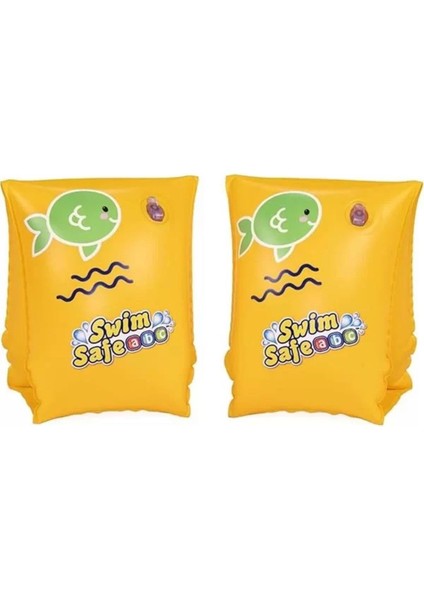 Renkli 3-6 Yaş Yüzme Kollukları, Seviye C, 25X15 Cm, Güvenle Yüzmenin Keyfi
