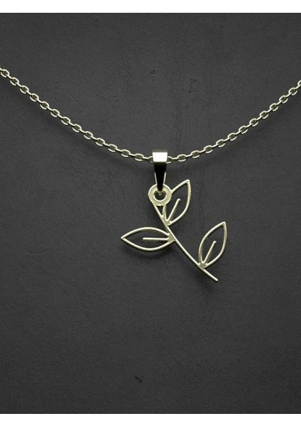 14 Ayar Altın Yaprak Kolye Ucu 1 Gr, KC15982 Kodlu