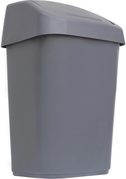 Sallanır Kapaklı 25 L Plastik Çöp Kovası, Gri ve Beyaz Renk Seçenekleri