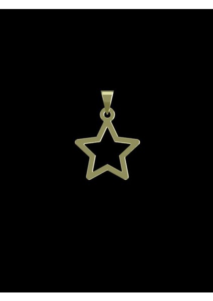 14 Ayar Altın Yıldız Kolye Ucu 1 Gr, KC15353 Kodlu