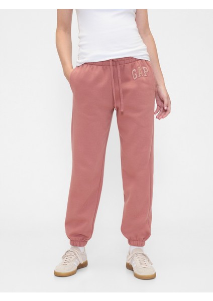 Kadın Açık Pembe Gap Logo Fleece Jogger Eşofman Altı fırsatları