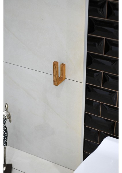 Ahşap Tuvalet Kağıtlık, Kayın Ağacından, Yapışkanlı, Doğal ve Şık Tasarım