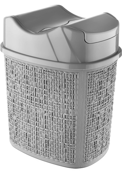 Pratik 5,5 Lt Gri Çöp Kovası, Şık ve Kullanışlı Ev Gereçleri