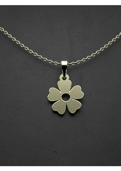 14 Ayar Altın Çiçek Kolye Ucu 1 Gr, KC12479 Kodlu