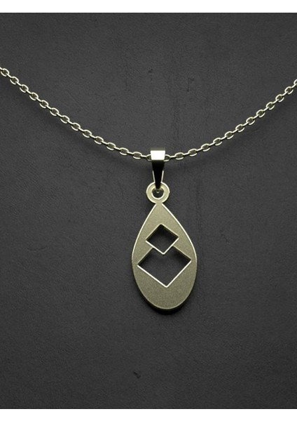 14 Ayar Altın Gözyaşı Damlası Kolye Ucu 1 Gr, KC11559 Kodlu