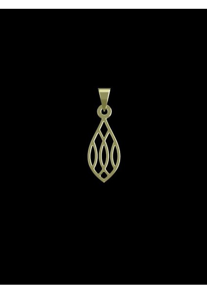 14 Ayar Altın Gözyaşı Damlası Kolye Ucu 1 Gr, KC11581 Kodlu