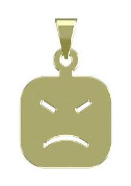 14 Ayar Altın Emoji Kolye Ucu 1 Gr, KC13441 Kodlu