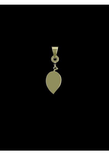14 Ayar Altın Gözyaşı Damlası Kolye Ucu 1 Gr, KC14688 Kodlu