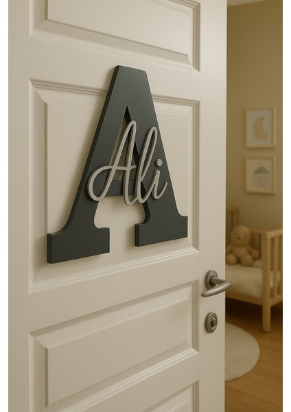 Bebek ve Çocuk Odası Ahşap Harf Kapı Süsü Isimlik Bebek Kapı Süsü fiyatları