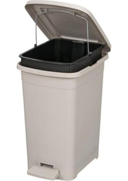 8 Lt Çok Renkli Slim Pedallı Plastik Çöp Kovası Iç Kovalı
