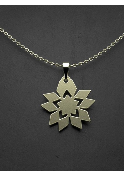 14 Ayar Altın Çiçek Kolye Ucu 1 Gr, KC10049 Kodlu