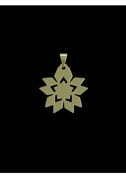 14 Ayar Altın Çiçek Kolye Ucu 1 Gr, KC10049 Kodlu