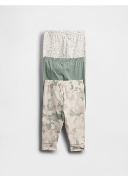 Bebek Yeşil First Favorites Organik Pamuklu Pull-On Pantolon (3’lü) fiyatları