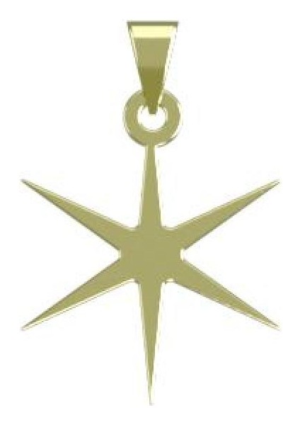 14 Ayar Altın Yıldız Kolye Ucu 1 Gr, KC15497 Kodlu