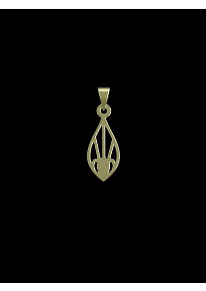 14 Ayar Altın Gözyaşı Damlası Kolye Ucu 1 Gr, KC10819 Kodlu