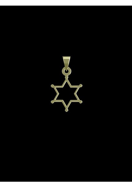 14 Ayar Altın Yıldız Kolye Ucu 1 Gr, KC13009 Kodlu