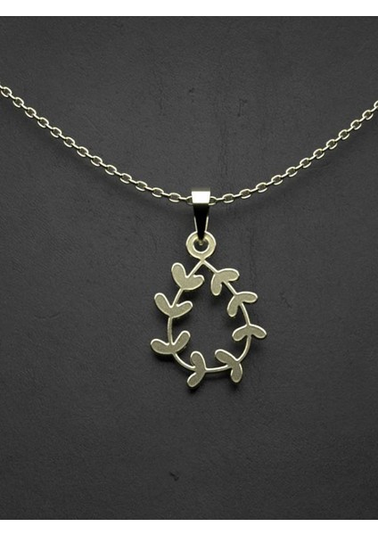 14 Ayar Altın Yaprak Kolye Ucu 1 Gr, KC15027 Kodlu