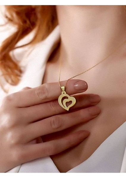 14 Ayar Altın Kalp Kolye Ucu 1 Gr, KC11428 Kodlu modelleri