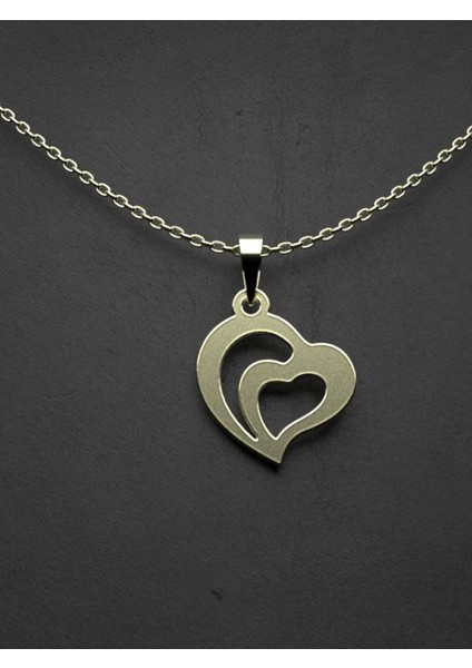 14 Ayar Altın Kalp Kolye Ucu 1 Gr, KC11428 Kodlu