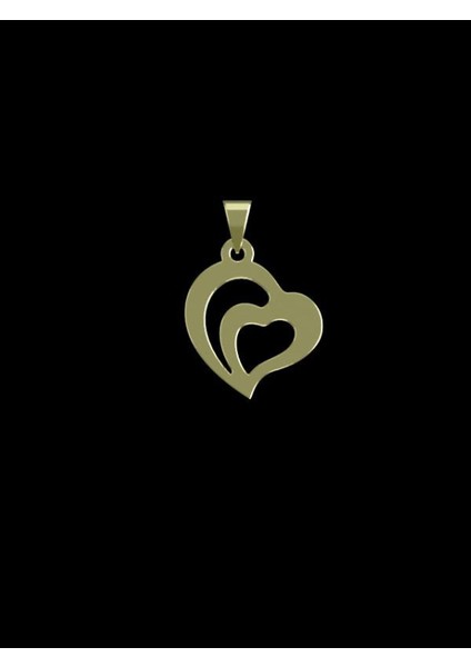 14 Ayar Altın Kalp Kolye Ucu 1 Gr, KC11428 Kodlu