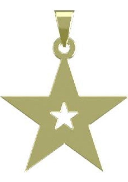 14 Ayar Altın Yıldız Kolye Ucu 1 Gr, KC15400 Kodlu