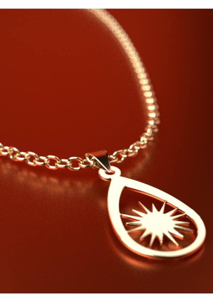 14 Ayar Altın Gözyaşı Damlası Kolye Ucu 1 Gr, KC11104 Kodlu fırsatları