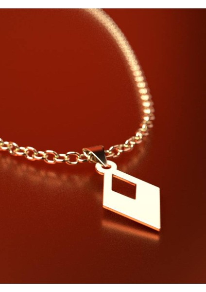 14 Ayar Altın Eşkenar Dörtgen Kolye Ucu 1 Gr, KC11940 Kodlu fırsatları