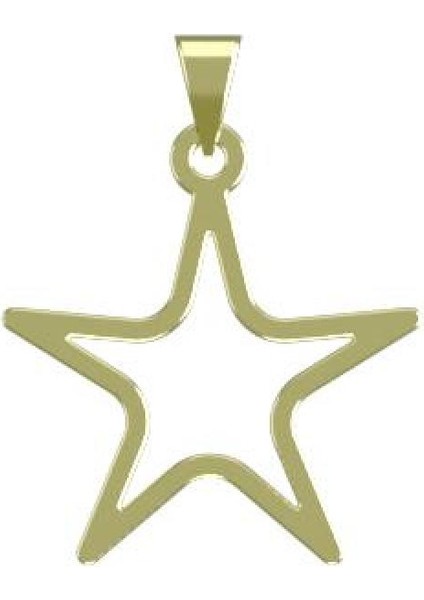 14 Ayar Altın Yıldız Kolye Ucu 1 Gr, KC15473 Kodlu