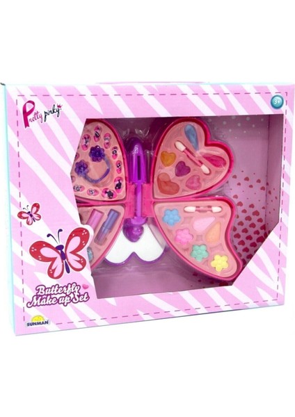Renkli Kelebek Güzellik Kız Çocuk Makyaj Oyun Seti fiyatları