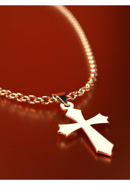 14 Ayar Altın Haç Kolye Ucu 1 Gr, KC12415 Kodlu fırsatları