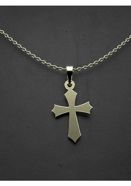 14 Ayar Altın Haç Kolye Ucu 1 Gr, KC12415 Kodlu