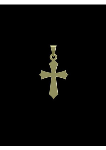 14 Ayar Altın Haç Kolye Ucu 1 Gr, KC12415 Kodlu