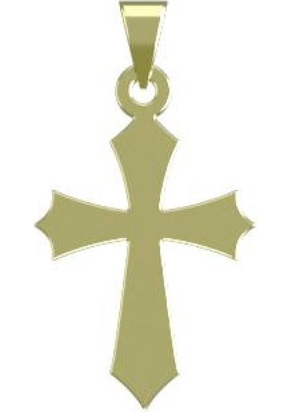 14 Ayar Altın Haç Kolye Ucu 1 Gr, KC12415 Kodlu