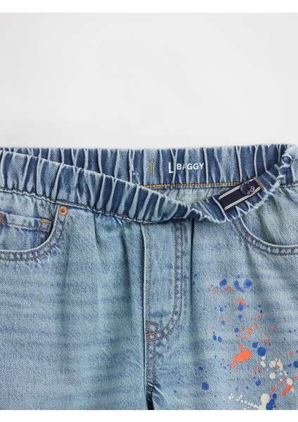 Erkek Çocuk Mavi Easy Baggy Jean Pantolon fiyatları