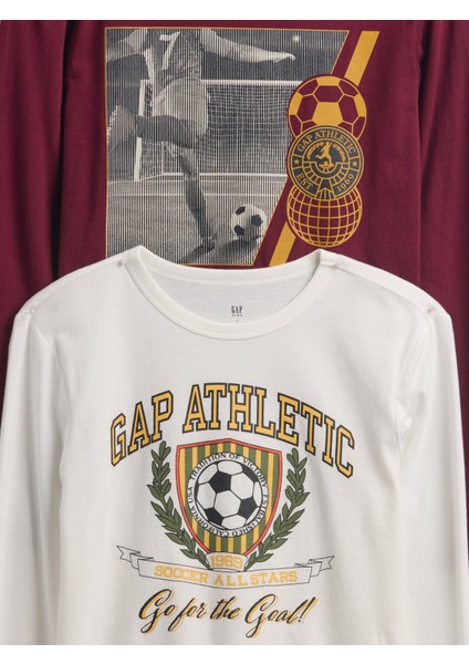 Erkek Çocuk Bordo Grafik T-Shirt (2’li) fiyatları