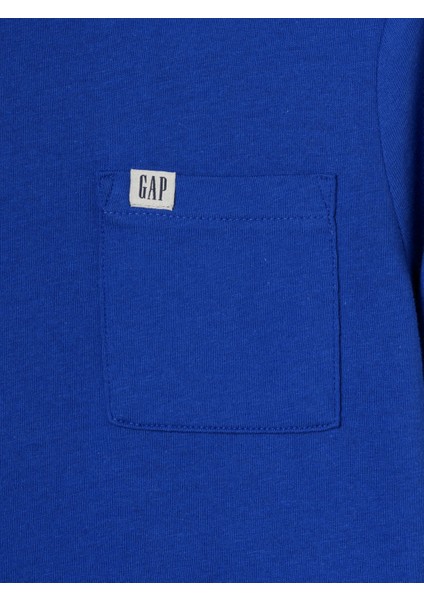 Erkek Çocuk Mavi Gap Logo Pocket T-Shirt fiyatları