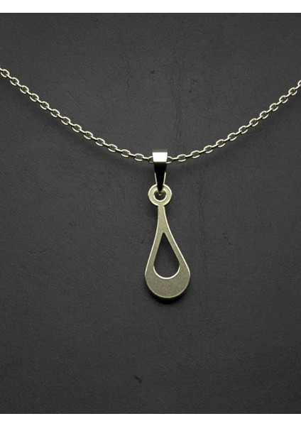 14 Ayar Altın Gözyaşı Damlası Kolye Ucu 1 Gr, KC10002 Kodlu