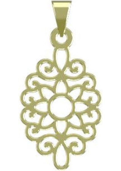 14 Ayar Altın Eslimi Kolye Ucu 1 Gr, KC11525 Kodlu