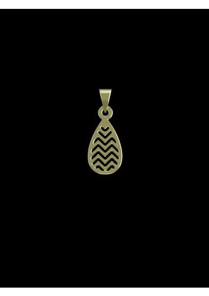 14 Ayar Altın Gözyaşı Damlası Kolye Ucu 1 Gr, KC10767 Kodlu