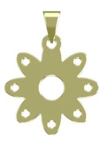 14 Ayar Altın Gözyaşı Damlası Kolye Ucu 1 Gr, KC11860 Kodlu